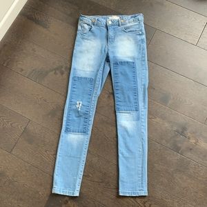 Zara Girls Casual Patch Denim Jeans size 11/12